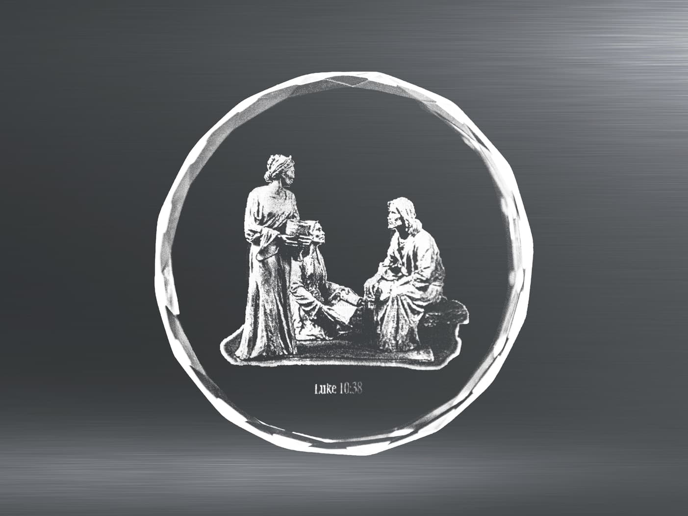 "One Thing Is Needful" Crystal Gem