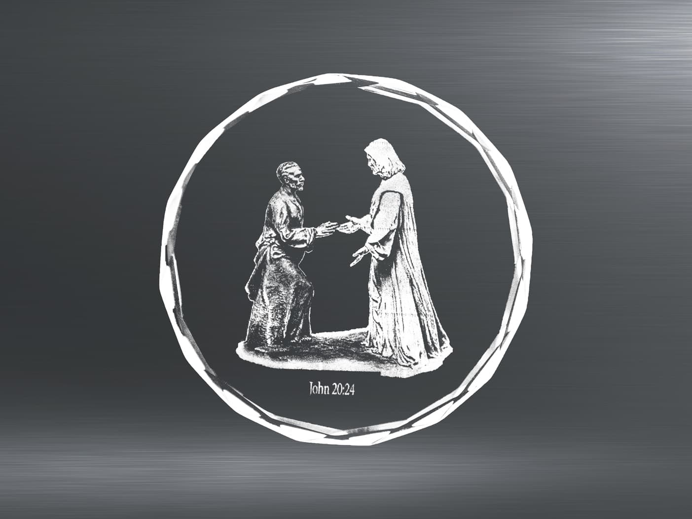 "Reach In Faith" Crystal Gem