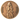 A circular bronze-colored coin or medallion featuring a relief sculpture of a woman in flowing robes, and 'LXXXVII' on the right, shown on a plain white background, based on Angela Johnson's work Neither Do I Condmen.